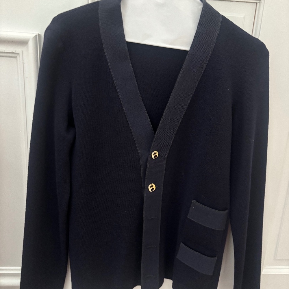 Navy Ferragamo Sweater